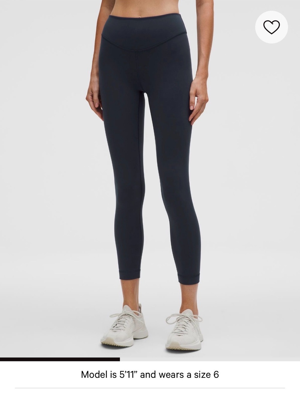 NWOT Lululemon Wunder Under SmoothCover High-Rise Tight 25’’ (14) True Navy